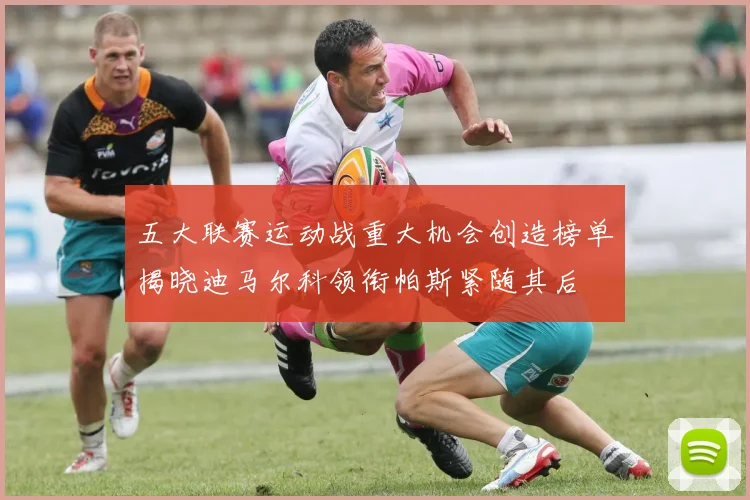 五大联赛运动战重大机会创造榜单揭晓迪马尔科领衔帕斯紧随其后